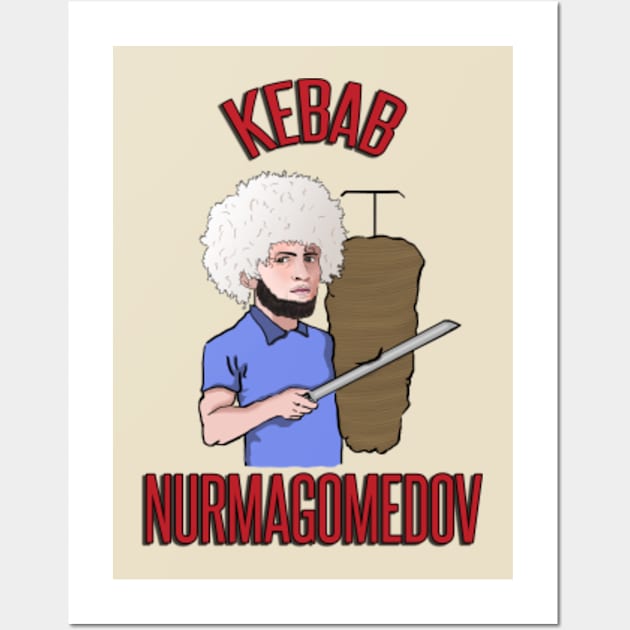 Kebab Nurmagomedov Wall Art by Barnyardy